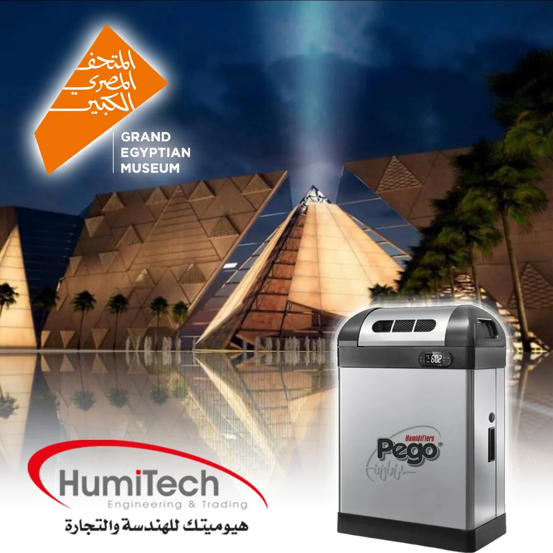 PEGO steam humidifier and the Grand Egyptian Museum